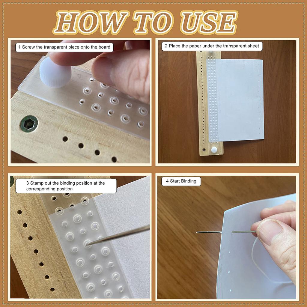 Convenient Hand Book Binding Tools Bookbinding Kits Book Making Kits Straight Curved Needle Tool Handmade Journal Set