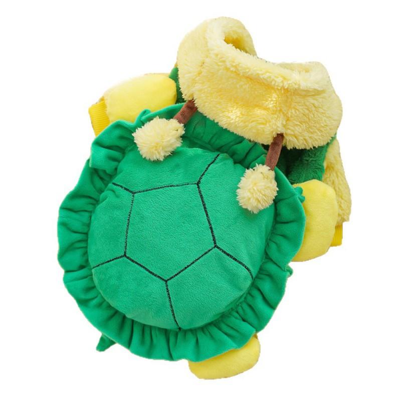 Pet Costume Outfit Dogs Cats Winter Cosplay Turtle Transform Dress With Leash Hole