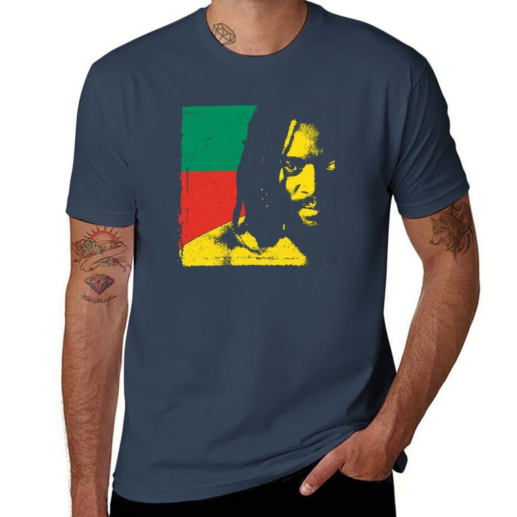 Lucky Dube Roots Rock Reggae Tshirt Work Basic Short Sleeve Top