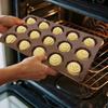 Silicone Cake Mold 15-Cavity Spiral Cookie Mold Non-Stick Baking Pan for Cookies Pastries Mousse Dessert
