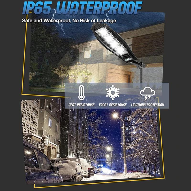 New 2025 Updated 168LED Powerful Solar LED Lamp Street Light  Outdoor IP65 Waterproof Motion Sensor Sunlight Yard Garden Street Lamp