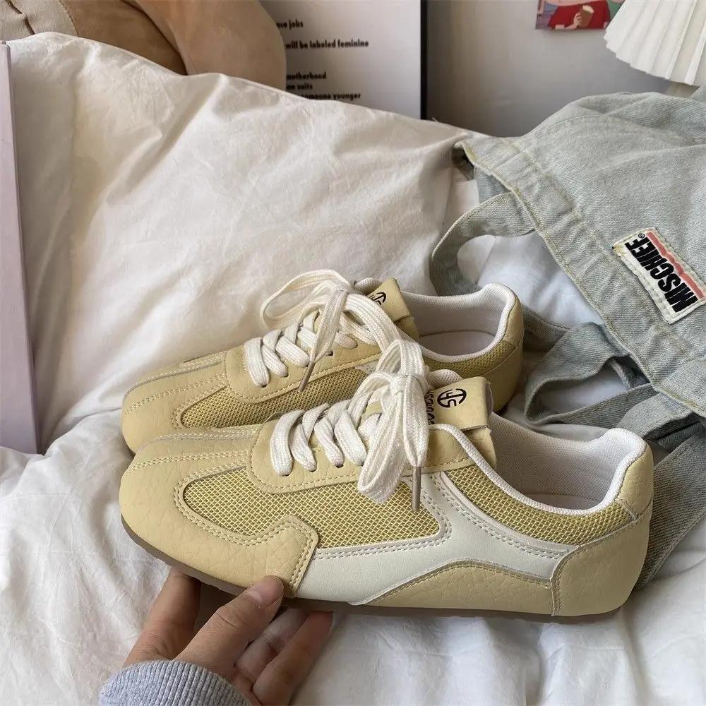 Fashion Fashion 2025 Lace Up Women's Sneakers Shoes Designer Luxury Original Deals Korean Comfortable and Elegant Trends Ladies Footwear