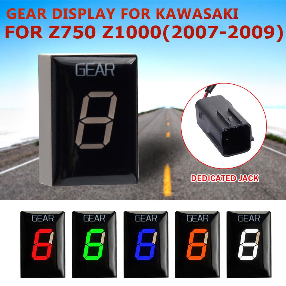 For Kawasaki Z750 Z1000 Z-750 Z-1000 2007 2008 2009 Motorcycle Gear Indicator Speed Digital Display Meter Ecu Plug Accessories