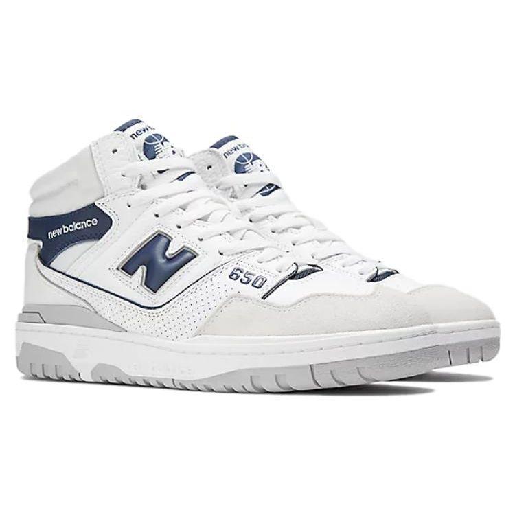 New Balance Nb 650 Retro Basketball Shoes Unisex Sneakers White Blue BB650RWJ