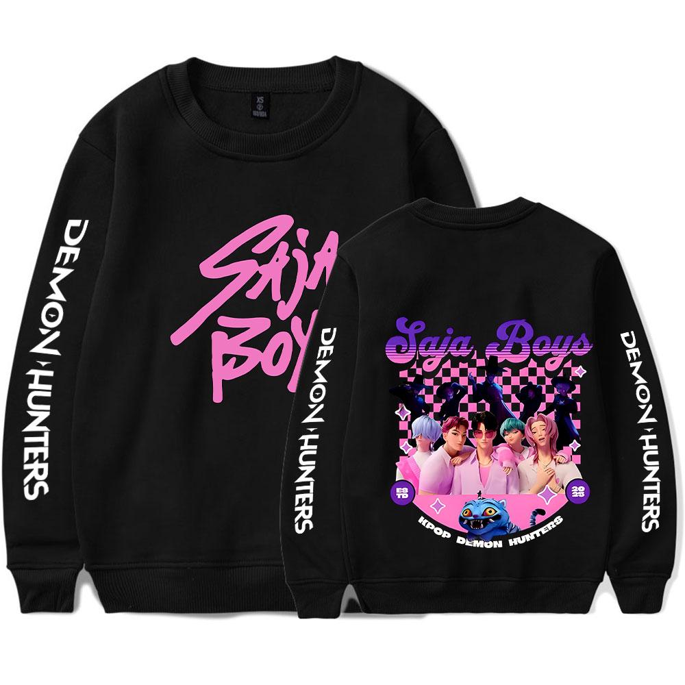 KPop Demon Hunters Sweatshirt Vintage 90's Crewneck Sweatshirts Merch Cosplay Women Men Fashion Streetwear