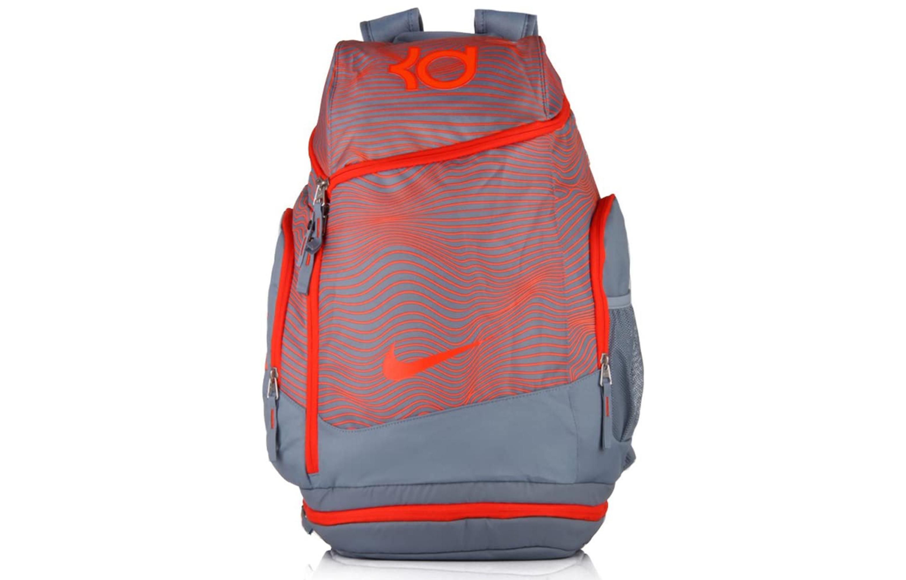 Nike Polyester Sports Backpack Regular Men s Striped Gray ba4853-078