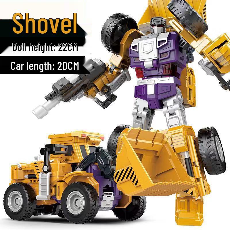 Devastator King Kong Robot Engineering Vehicle Action Figure - Six-In-One Model for Kids