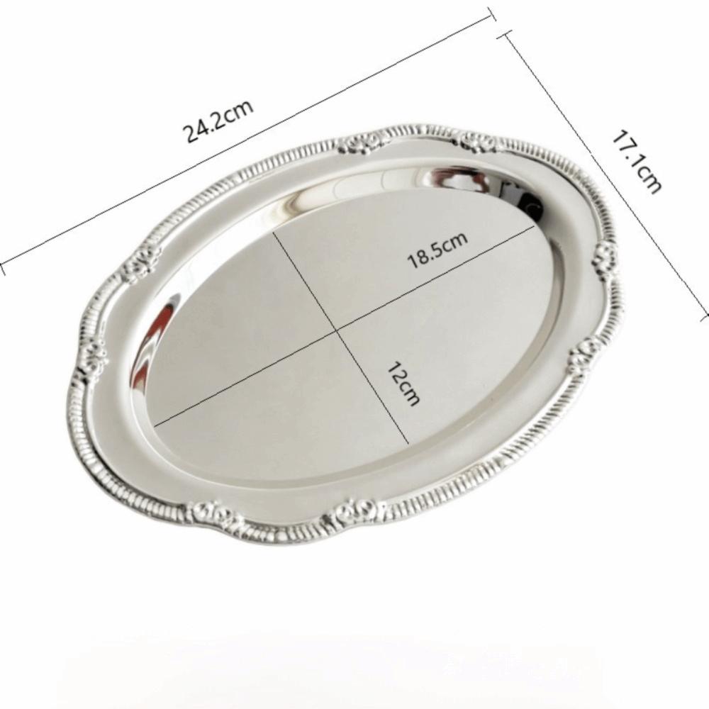 Oval Serving Tray Smooth Polished Food Platter Organizer Tray Storage Tray Snack Serving