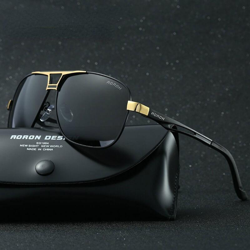 Mens Polarized Photochromic Sunglasses UV400 Pilot Sport Driving Outdoor Glasses