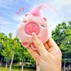 Anime Squeeze Capybara Keychain with Hair Chirping Kapibara Pendant Squeak Capibara Doll  Kids