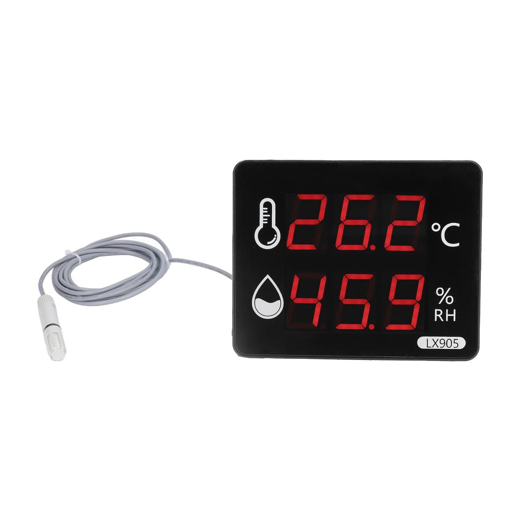 Temperature Humidity Sensor Gauge LED Digital Monitor Indicator Meter LX905?C