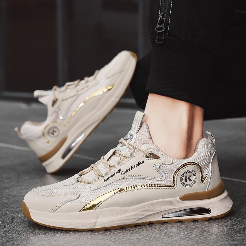 Fashion Men Sneakers Fashion Breathable Tennis Male Casual Running Shoes Non-Slip Knit Lightweight Walking All-Day Comfort Gym Mens Snea