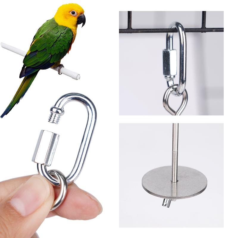 1pcs Parrot Stainless Steel Fruit Fork Toy Bird Cage Supplies Fruit Bird Feeder Pet Parrot Accessories Pet Bird Supplies