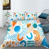 Abstract Geometric Pattern Digital Printing Quilt Cover Pillowcase Two Three Piece Set Polyester