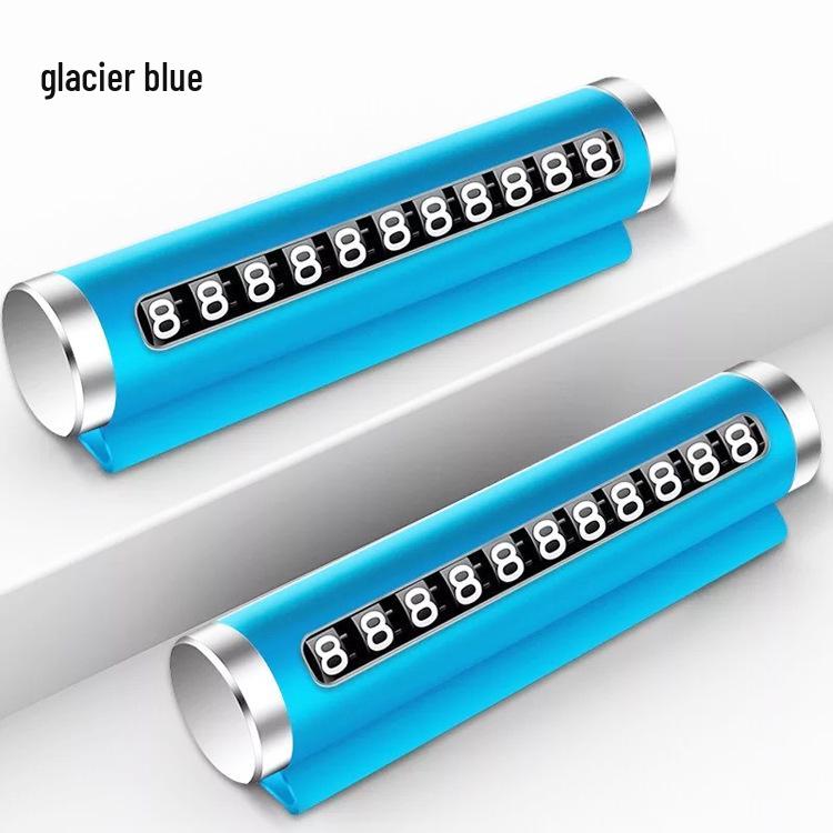 Concealable Universal Metal Roller Temporary Parking Number Plate for Vehicles