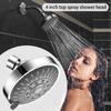 4 Inch High Pressure ShowerHead 5 Modes Adjustable Overhead Showerhead  Faucet Replacement