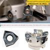Sureeda 90° Right Angle CNC Milling Cutter Head - MFWN Hexagonal, Heavy-Duty, Fast-Feed for Roughing.