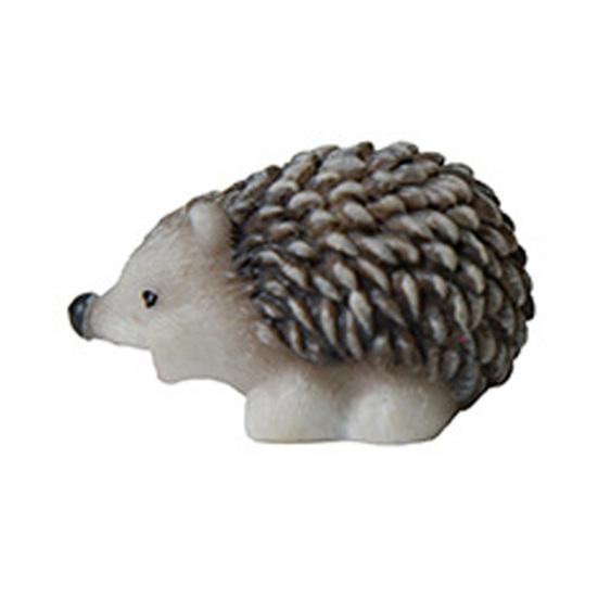 Mini Hedgehog Resin Figurine Miniature Animal Figures Cake Topper Decoration Tiny Hedgehog Ornaments for DIY Fairy Garden Moss Landscape Home Decor