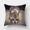 Cute Cat Print Decorative Cushions Pillowcase Polyester Cushion Cover Throw Pillow Sofa Living Room Decoration Pillowcover