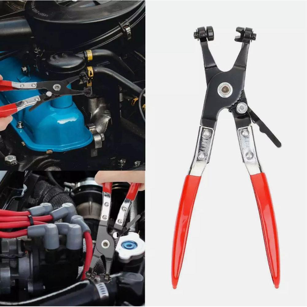 Hose Clamp Pliers Thicker Handle Clamp Car Hose Clamps Pliers Puller Enhance Strength Locking Comfort Flat Band Ring Tube Clamps