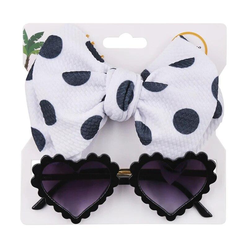 2Pcs/Pack Heart Dog Sunglasses Pet Dog Bows Cute Pet Grooming Bows Dog Hair Rubber Bands Photography Tool Pet Accessoires