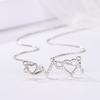 BELLA BOX A Fashionable, Simple and Diamond-encrusted Design Gift Zircon Heart-shaped Pendant
