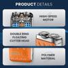 2026 Latest Model  2026 New R-12 Luggage Electric Shaver, Portable Rotary Dual Ring Electric Shaver, Fully Waterproof Fast Charging Long Ba
