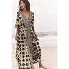 Za Export New Arrival Women's Clothing ZR Fashion Style Fashion Print Robe Style Holiday Wind Length Dress 1821026