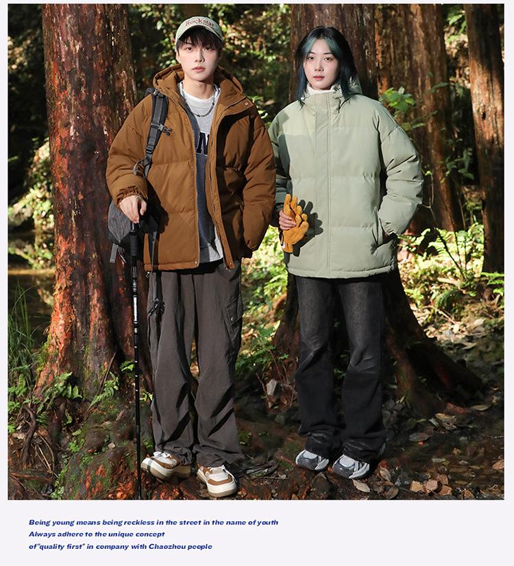 Cross-Border Winter Couple's Thick Warm Cotton Jacket: Men's Outdoor Casual Plus Size Coat (M-8XL)