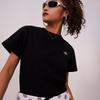 Dickies Casual Letter Logo Embroidered Short Sleeve T-Shirt Women Tops Black DK011775BLK