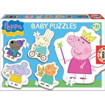 Puzzle Prasátko Peppa - EDUCA - 24 dílků - Dětské - Vícebarevné - Kreslené filmy a komiksy