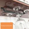 Wine Glass Rack Under Cabinet Stemware Wine Glass Holder Glasses Storage Hanger Organizer for Bar and Kitchen To 4/8/12 Glasses