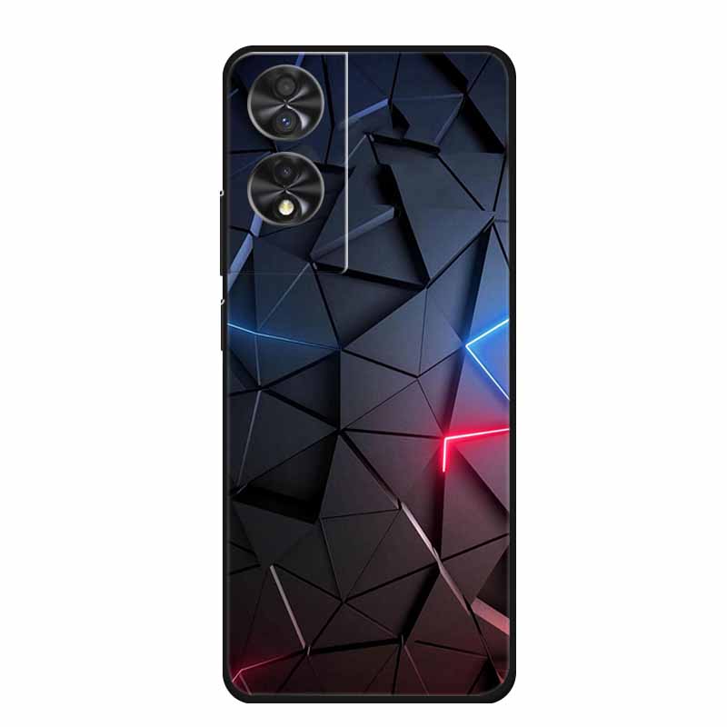 Para TCL 40 NxtPaper 4G 6.78" Funda Animales TPU Silicona Suave Fundas de Teléfono Cubierta para TCL40 NxtPaper Protector Lobo Dibujos Animados Coque