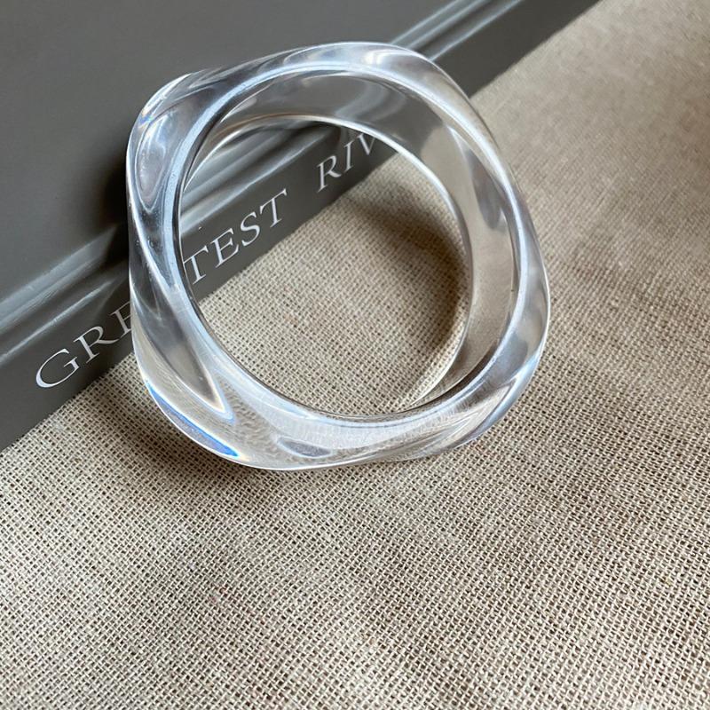 Acrylic smudged striped glossy bracelet retro fashion versatile bracelet niche high-end temperament jewelry wholesale