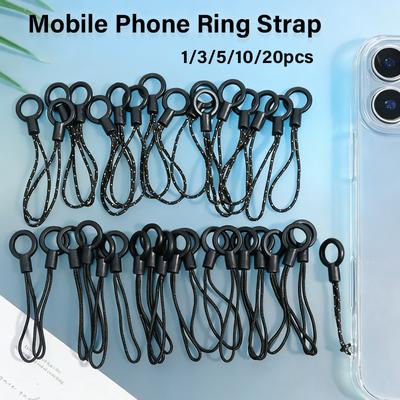 1/3/5/10/20pcs Mobile Phone Short Lanyard Cords Clasp Rope Keychain Hooks Cellphone Strap Charms Keyring Bag Smartphone Key Ring