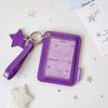 Dual-Layer Glitter PU Card Holder - Student ID & K-Pop Photocard Sleeve Cover