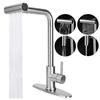 Gunmetal Stainless Steel Pull-out Kitchen Faucet – Multifunctional Waterfall Design for Hot/Cold Water and Vegetable Washing.