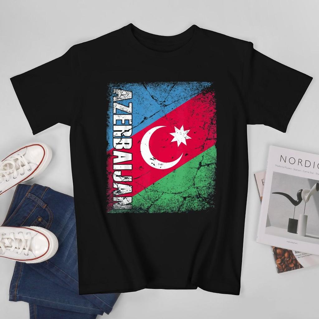 More Design Azerbaijan Flag Azerbaijani Unisex Tshirt Tees Tshirt Oneck T Shirts Unisex Boys Clothing 100 Cotton