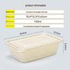 Compostable Corn Starch Disposable Lunch Box with Lid, 750ml