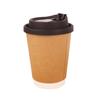 HUIHUADU Thickened Disposable Double-Layer Kraft Paper Hot Drink Cups