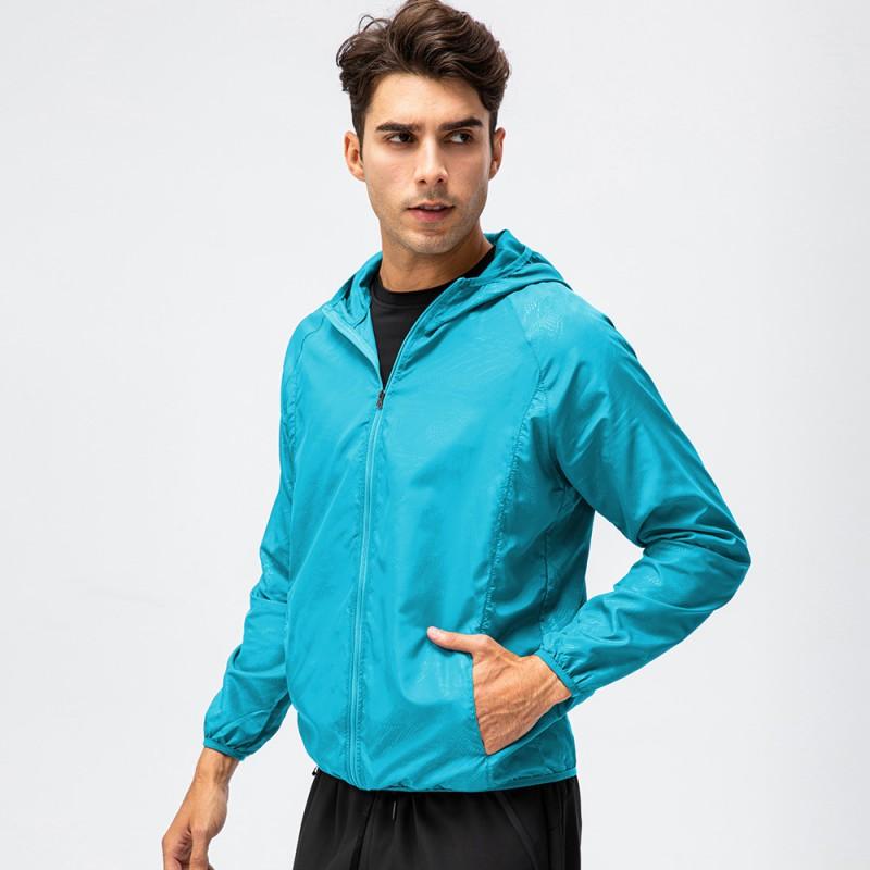 Lightweight Breathable Quick-Dry Windproof Waterproof Hooded Outdoor Sport Jacket Cycling Running Fitness Unisex