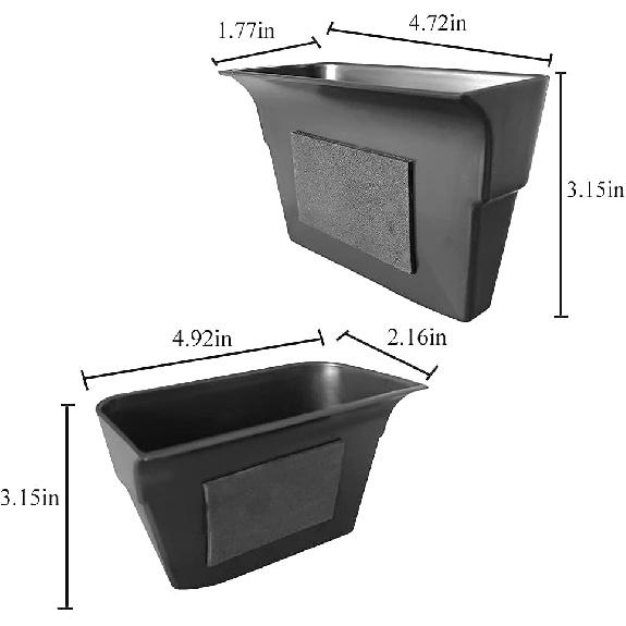 Vesul 4PCS Door Grab Tray Door Organizer Compatible With Ford Explorer     2024 2025 Armrest Phone Container Handle Ert ABS Tray Storage Box Glove