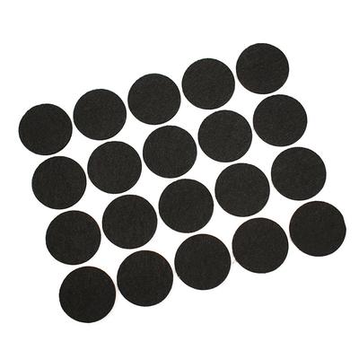 100 sztuk filcowych podkładek pod meble 20 mm okrągłe samoprzylepne antypoślizgowe ochraniacze na nogi krzeseł i stołów czarne