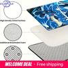 Pokemon Lucario Blue Energy Style Print Non-slip Doormat, Soft Absorbent Floor Rug for Home Decor