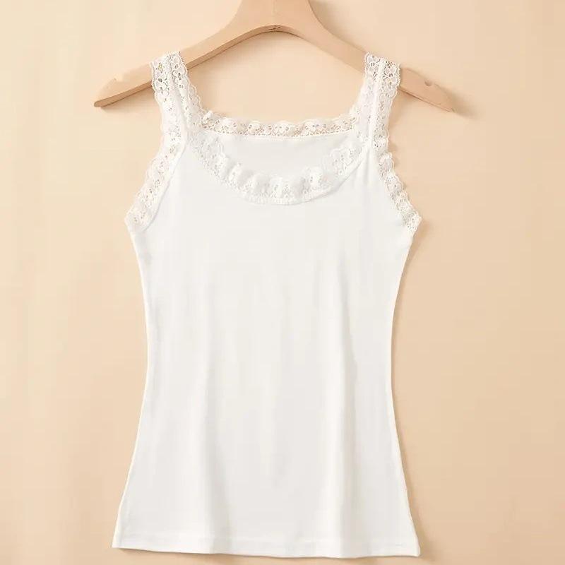 Women's Strapless Camisole: Sensual Lace Trim Stretch Base Layer