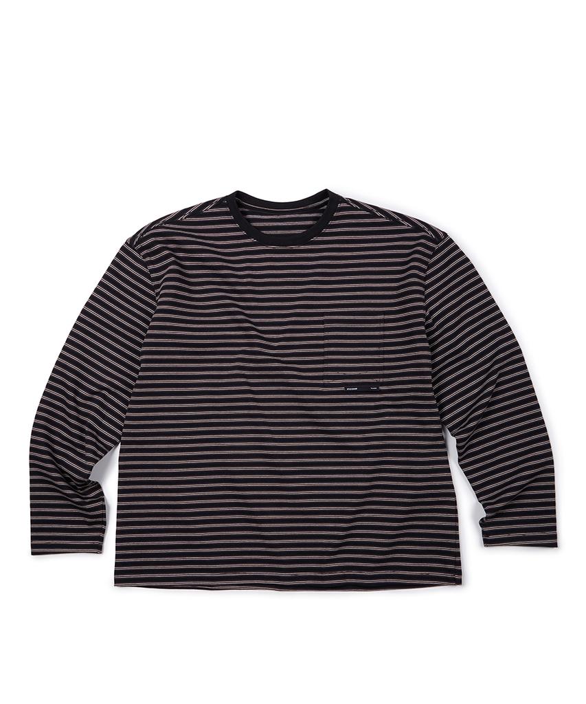ETCE (Base) Stripe Pocket Long Sleeve (Navy)
