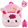 Adorable Kids Plush Animal Backpack Soft & Cuddly Elephant Design for Toddlers, Perfect for School & Travel