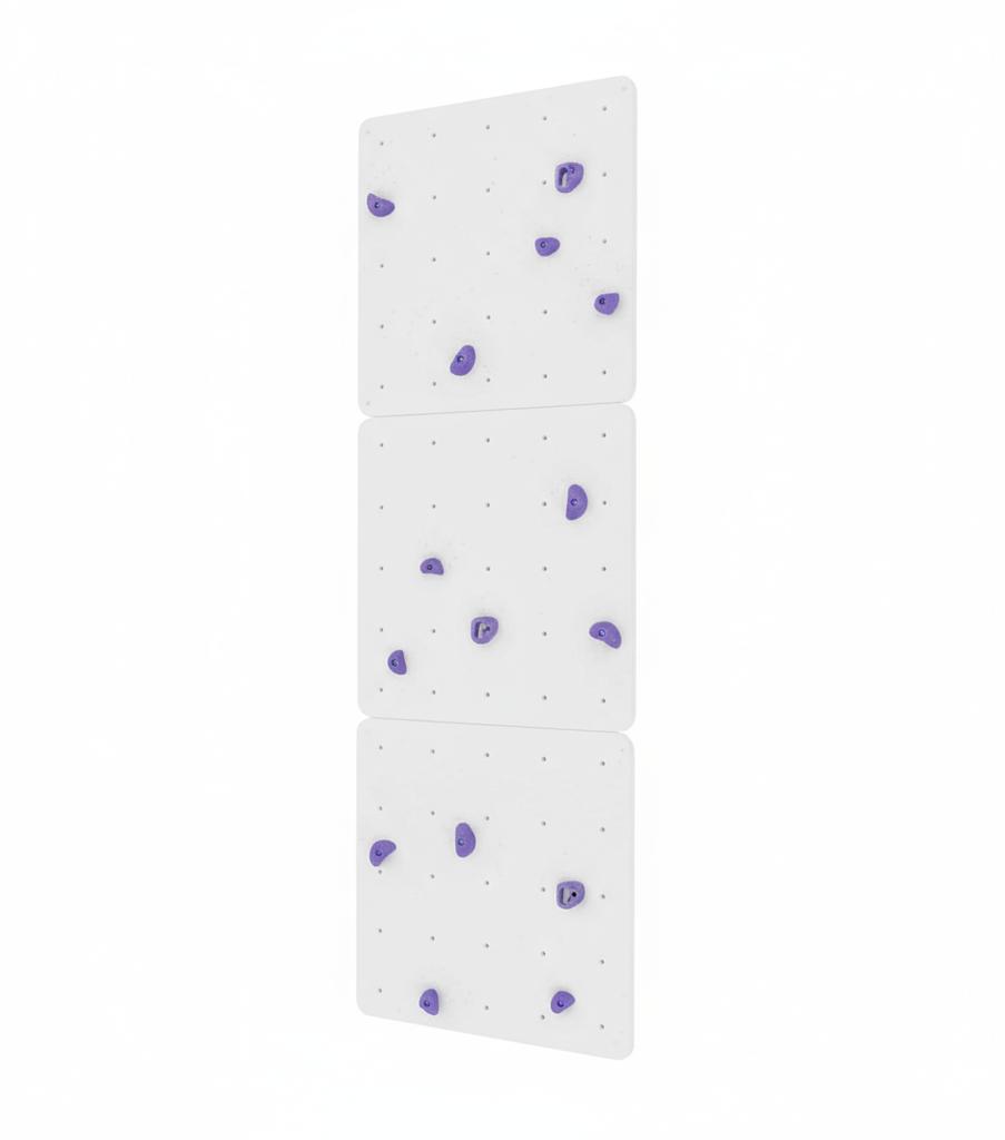 Climbing Wall Square 3 White - Grasps Purple