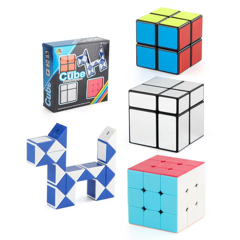 

Unique Panxin Shaped Magic Cube Set With Colorful Three Layered Cubes For Brain Teasers Cube Set 588g