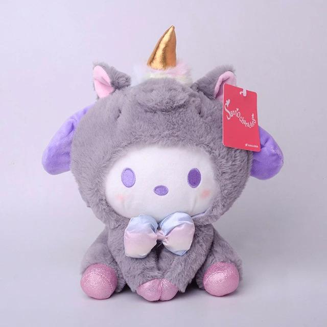23CM Sanrio Kawali Tiger Kuromi Hello Kitty My Melody Cinnamoroll Plush Pillow Anime Kid Toy Cartoon Collection Gift